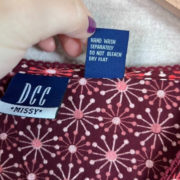 DCC Womens Y2K Babydoll Top Size L Tie Back Flare Sleeve Whimsigoth Fairy Grunge - Picture 6 of 9